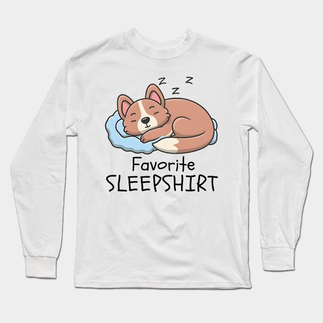 Sleeping Dog Long Sleeve T-Shirt by Noshiyn